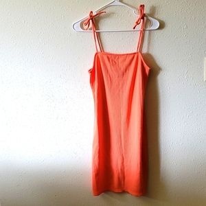 Salmon Body-Con Dress
